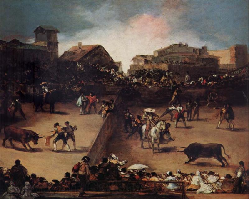 Francisco de goya y Lucientes The Bullifight France oil painting art